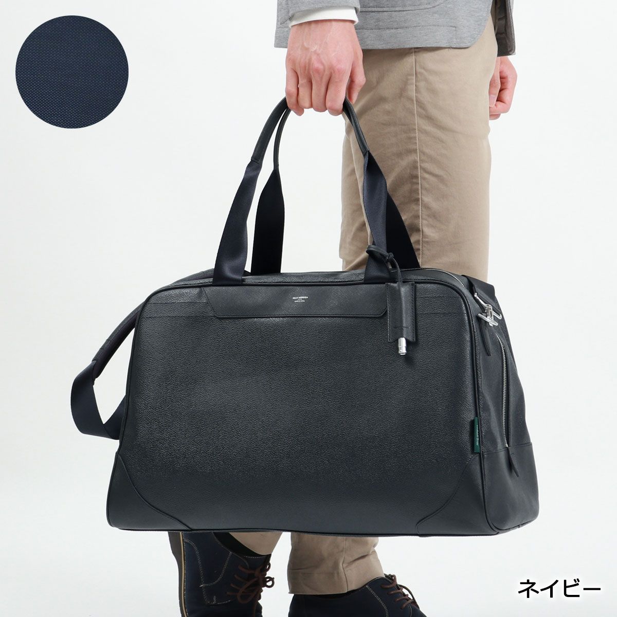 極美品 ペッレモルビダ ゴルフ レザー ボストンバッグ 2WAY サックス