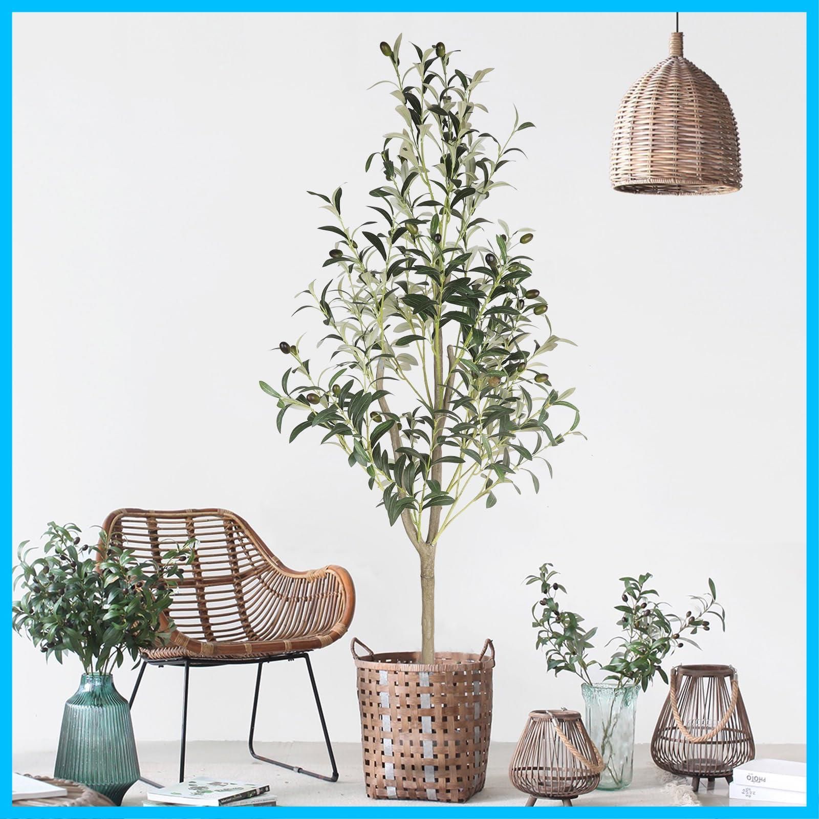商品 フェイクグリーン 高さ120cm 造花 観葉樹 光触媒 オリーブの木 空気清浄 インテリア 飾り 世話いらず 人工観葉植物 水やり不要 オフィス ホーム デコレーション