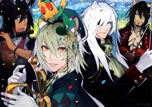 中古】ポスター(アニメ) [単品] A3クリアポスター 集合(4人・三