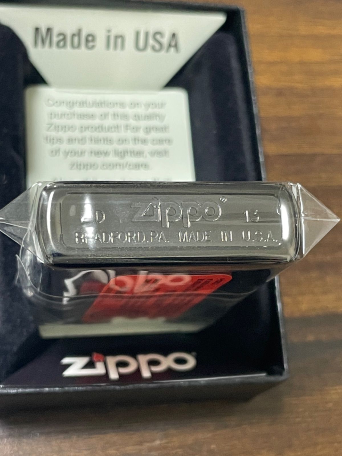 最も完璧なzippo supreme ブラックチタン 2013年製