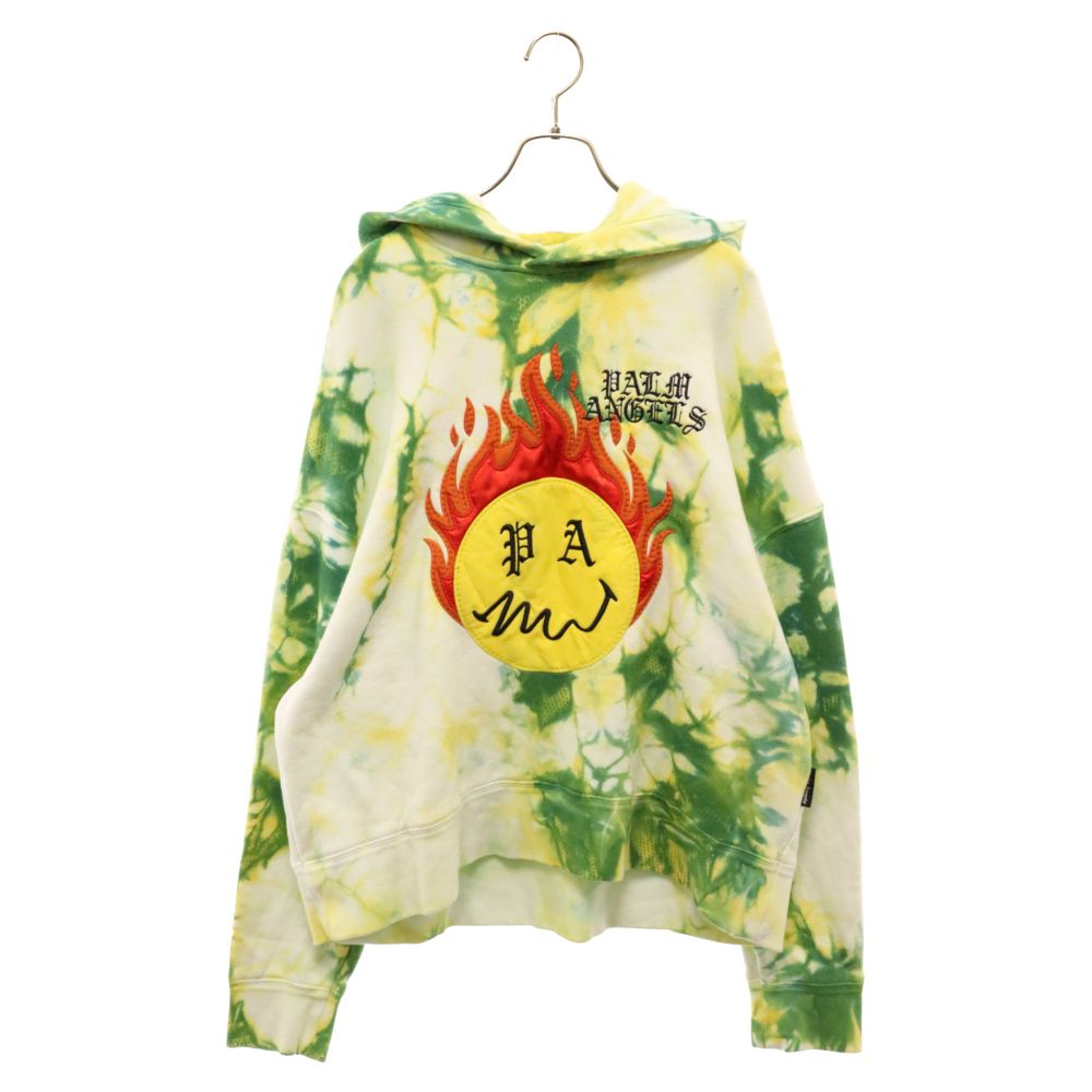 Palm Angels (パームエンジェルス) 21SS Burning Head Hoodie PMBB098R21FLE003 バーニングヘッド タイダイ染め フーディー プルオーバーパーカー マルチ