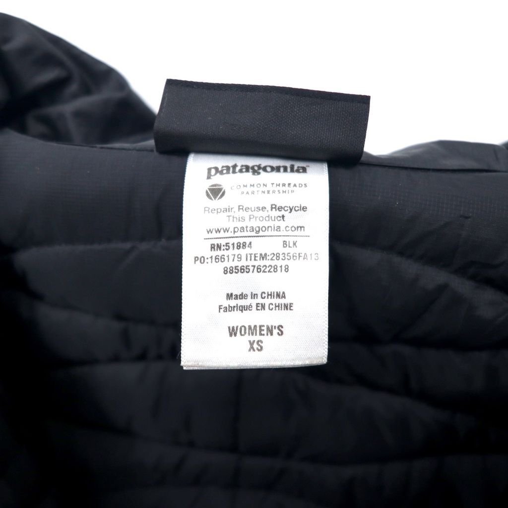 patagonia フィオナ パーカー ダウンコート XS ネイビー ポリエステル 