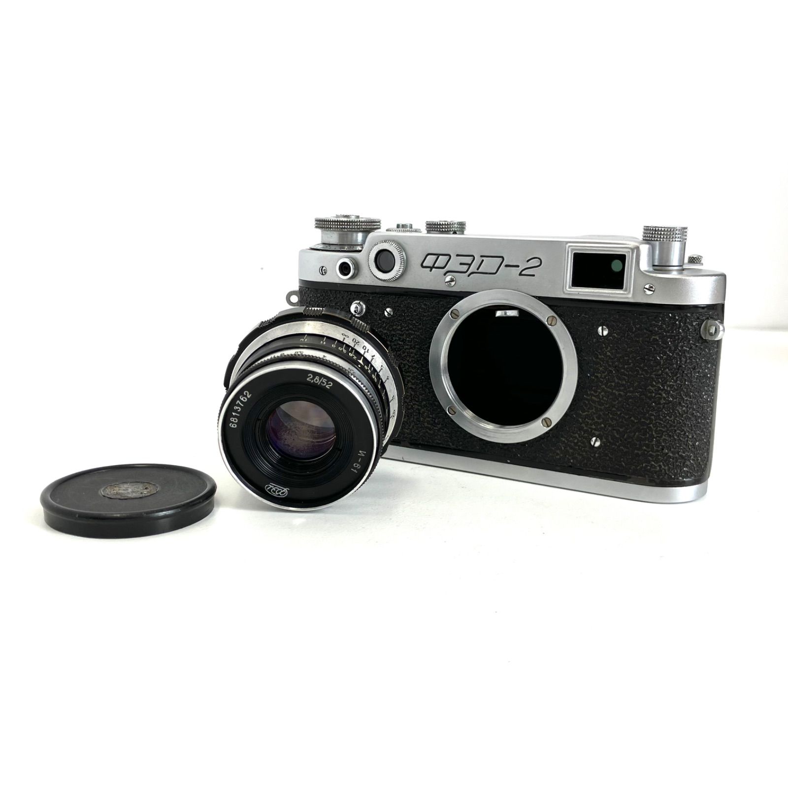 627924】 FED-2 ライカコピー レンズセット N-61 52mm f2.8 美品