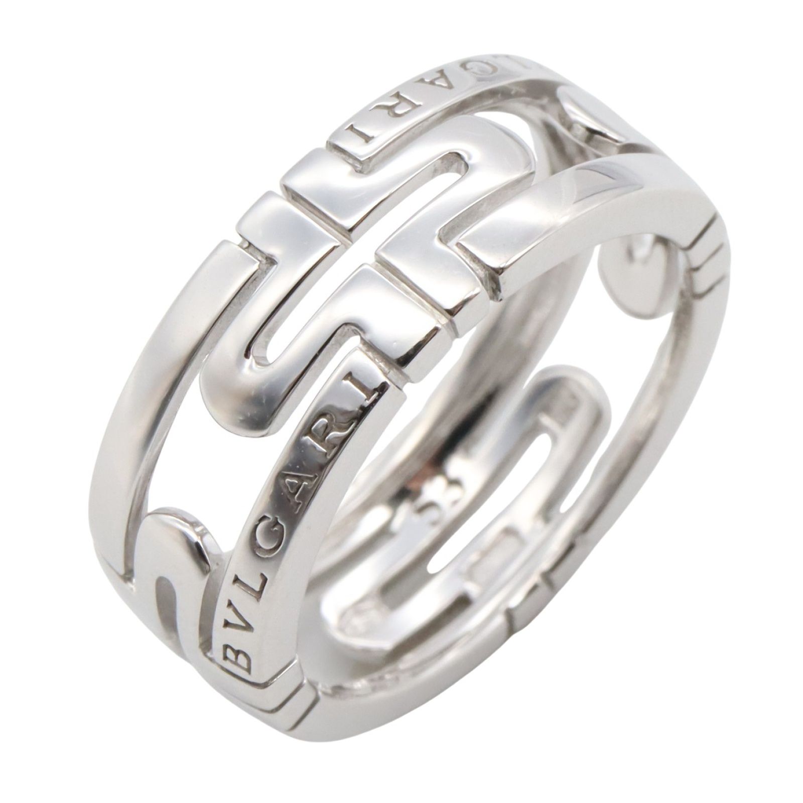 ブルガリ BVLGARI リング・指輪 パレンテシリング K18WG（ホワイト  