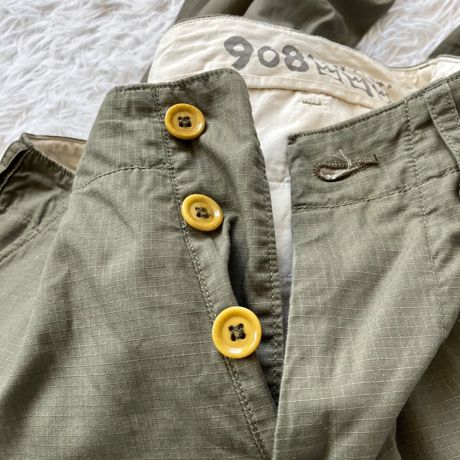 状態良 45R リップストップ 908 チーゴパンツ カーゴパンツ 日本製