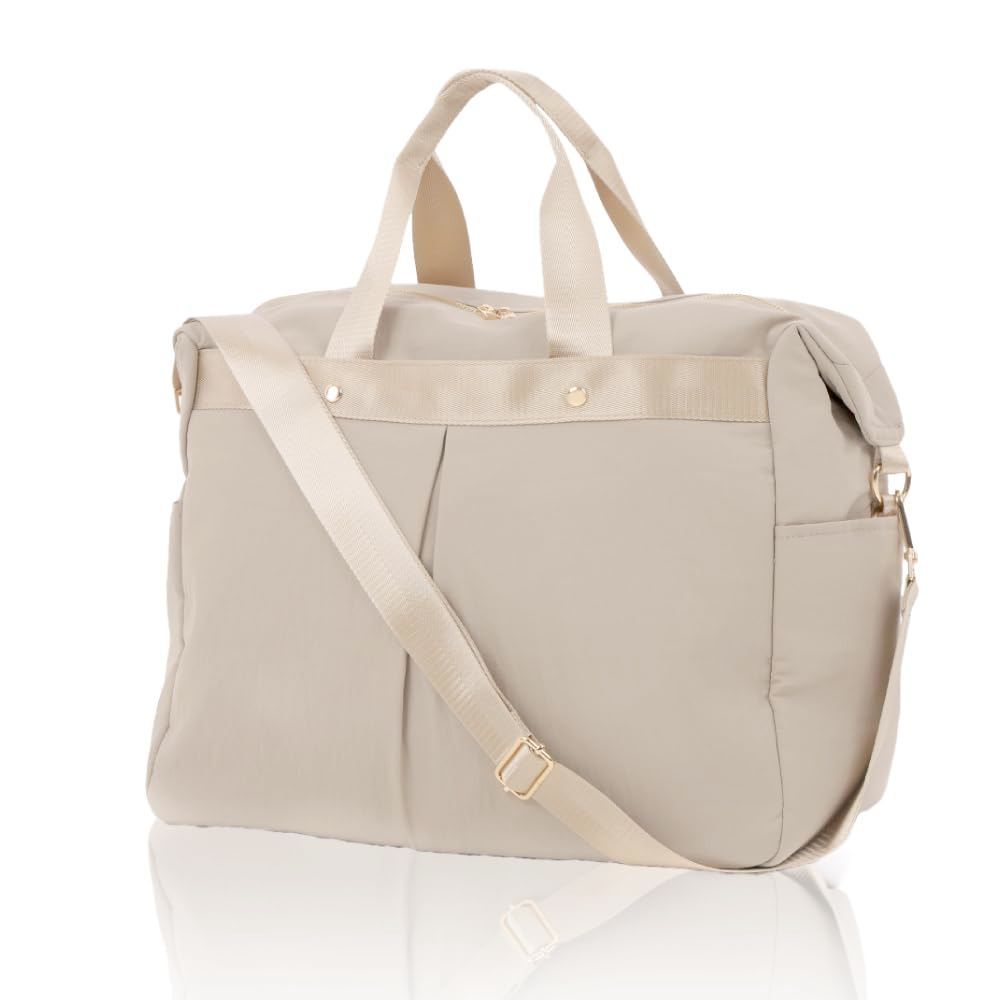 Size M_Color グレージュ 軽量×大容量×便利な3way ボストンバッグ レディース スポーツバッグ 旅行バッグ 旅行かばん 小さめ 軽量 キャリーオンバッグ 機内持ち込み バッグ 底鋲付き 一泊旅行 入院用 M グレージュ