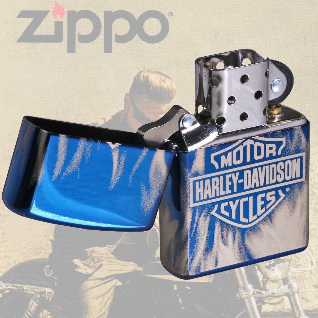 ZIPPO ジッポーライター ジッポライター HARLEY DAVIDSON 日本限定モデル HDP-67 : ZIPPO(ジッポー) ライター シルバー ハーレー