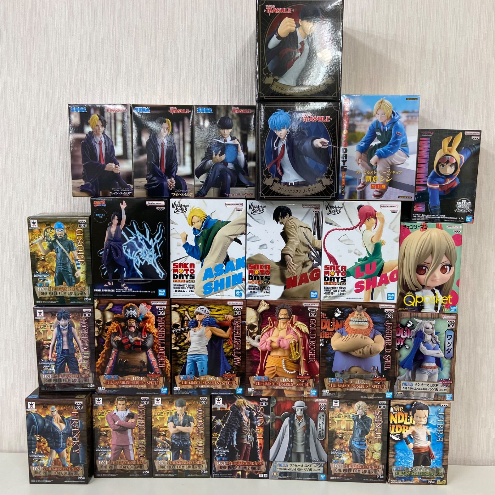 未開封 ジャンプ系 フィギュア まとめ 計26点 ワンピース DXF サカモトデイズ チェンソーマン マッシュル プライズ フィギュア