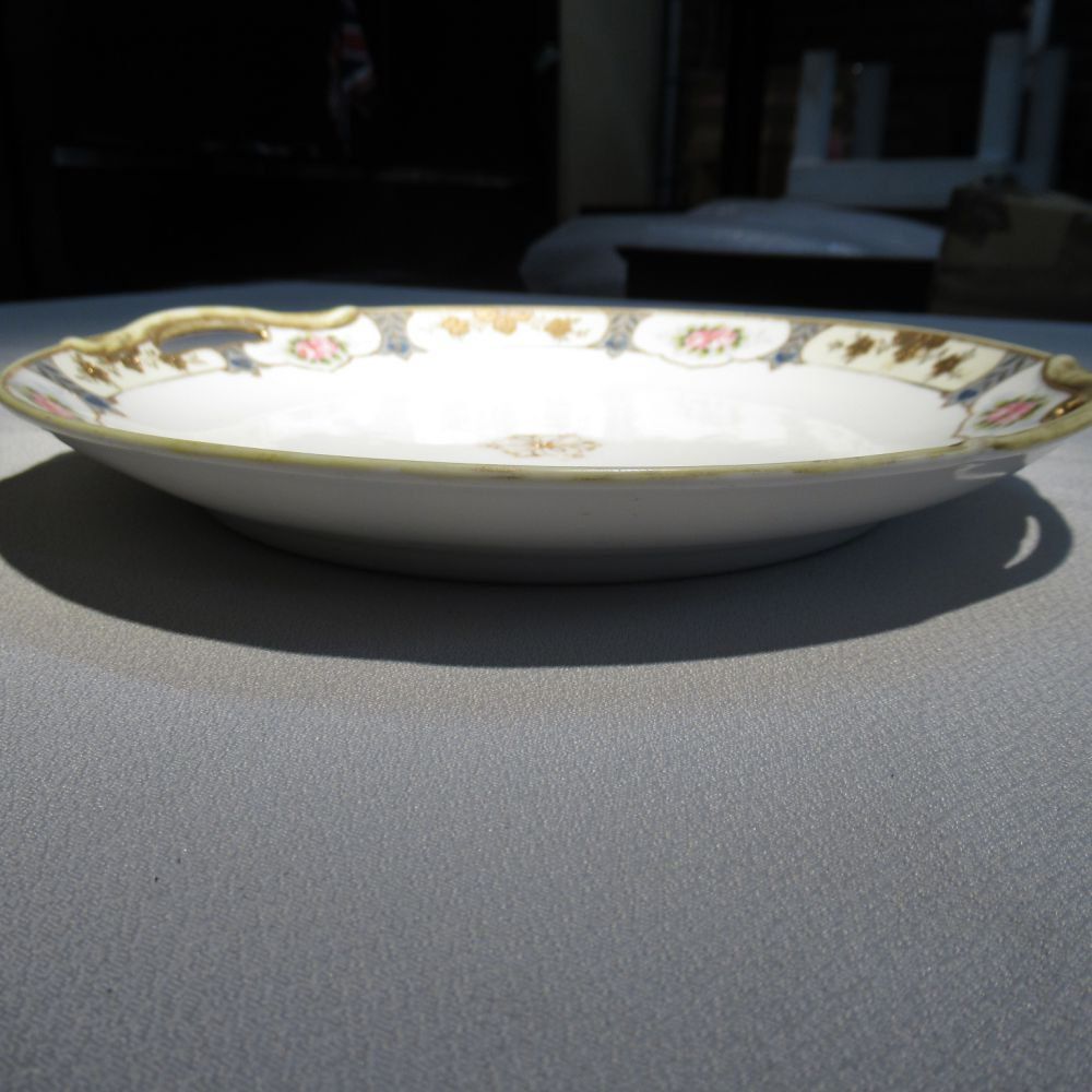 希少 オールドノリタケ 金盛り ラズベリー柄 BBプレート マルキ印 1908