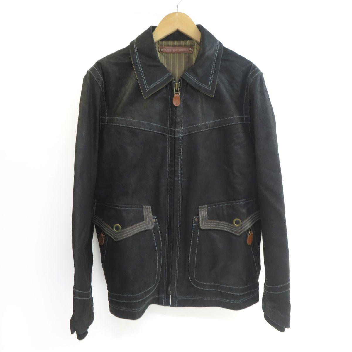AVIREX 山羊革 レザージャケット Lサイズ