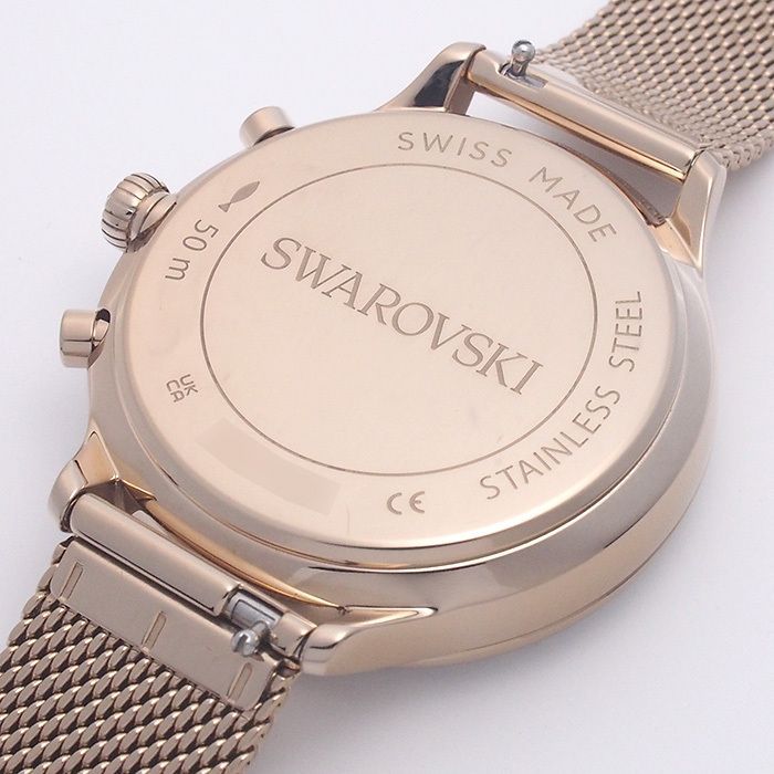 スワロフスキー SWAROVSKI NovaChronoウォッチ 5677500 Nova chrono watch, Swiss Made, Metal bracelet, Silver tone