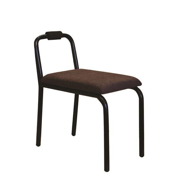 折りたたみ椅子 幅37cm ダークブラウン×ブラック×ブラック 日本製 スチールパイプ 1脚販売 完成品 リビング 在宅ワーク〔代引不可〕(代引不可) 折りたたみ椅子 〔同色2脚セット ダークブラウン×ブラック×ブラック