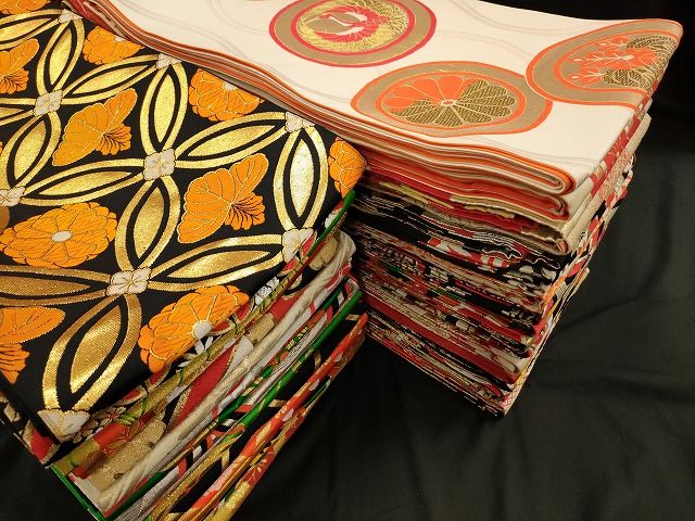 平和屋本店 1円 子供帯 まとめて 35点 鶴 蝶 七宝 アンティーク 金銀糸 など 着用 多数 あり se2798