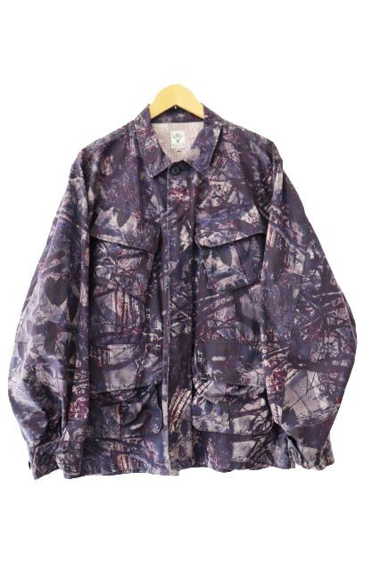 サウス2ウエスト8 South2 West8 S2W8 21SS JUNGLE FATIGUE JACKET ジャングル ファティーグ ミリタリー ジャケット ブルゾン IN803 M 紫 パープル ブランド古着ベクトル 250622