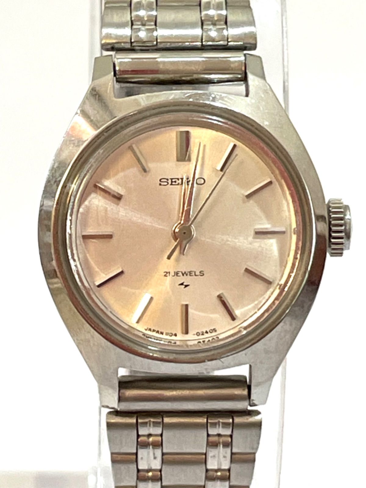 稼働品 SEIKO 1104-0090 セイコー 21石腕時計 手巻き レディース 