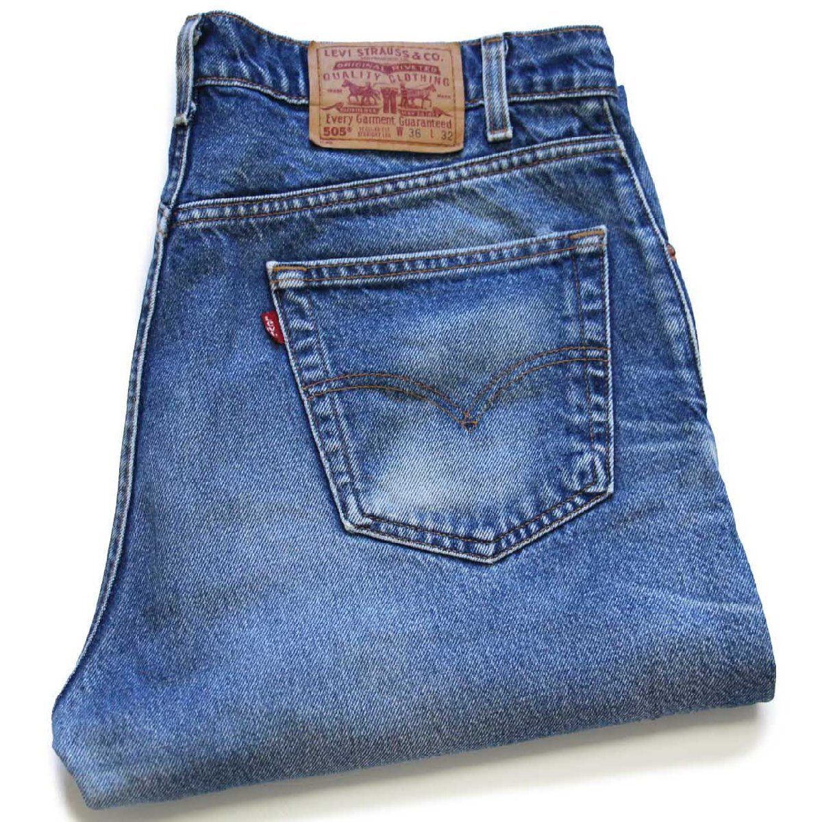 90s Levi'sリーバイス 505 デニムパンツ ヒゲ w36 L32☆143