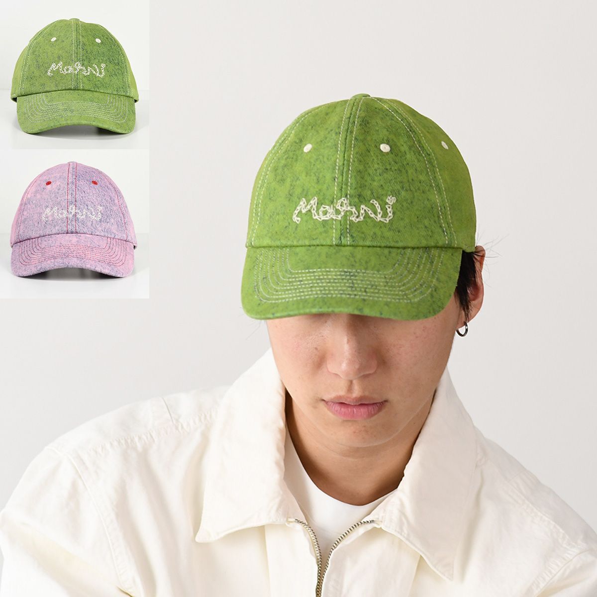 isecai Whimgy Beanie グレー×ピンク 完売品 IsecaI Beanie Whimgy