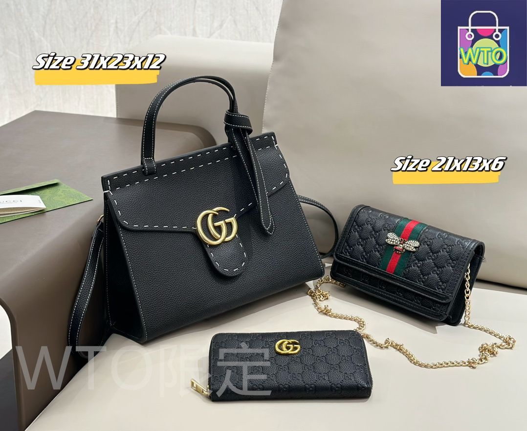 期間限定値下げ❗️GUCCI ブラック ショルダーバッグ 中型即購入ok