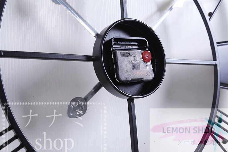 レトロな60cmデジタル壁掛け時計インダストリアルスタイルのレストランバー装飾時計クリエイティブホーム時計 LEMON