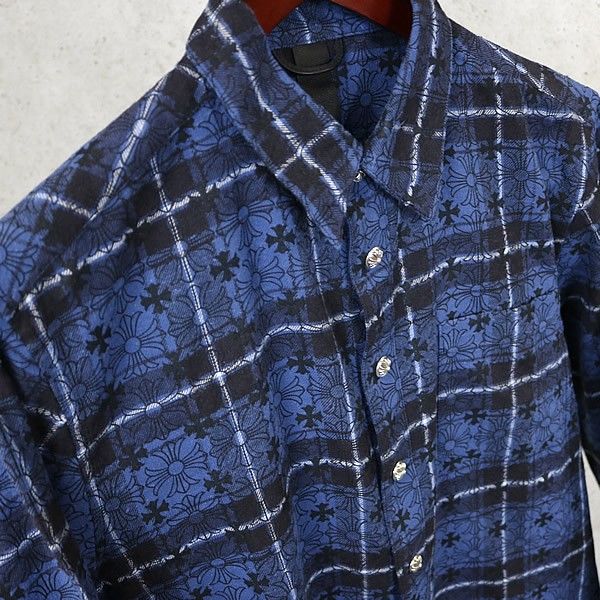 CHROME HEARTS 銀座店 クロムハーツ 美品 チェックシャツ CH