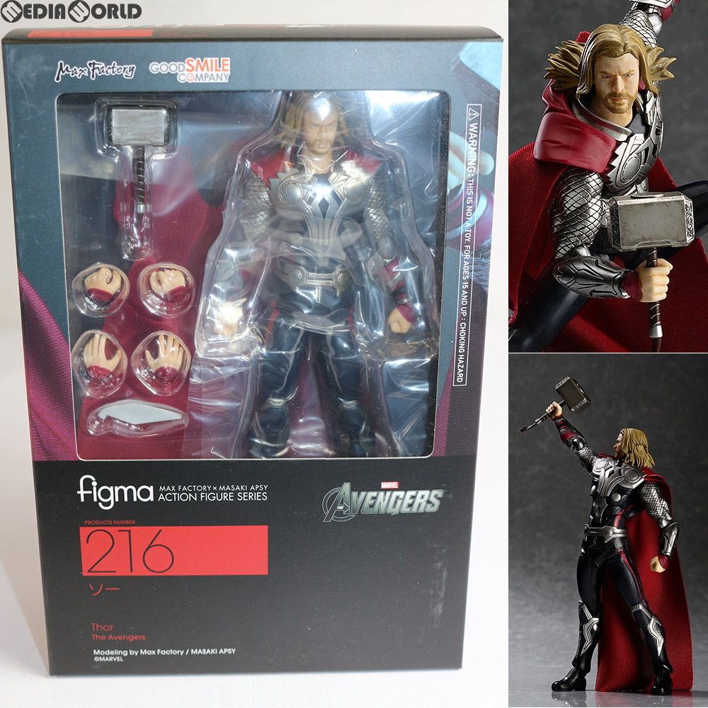 ☆未開封☆ figma 216 ソー アベンジャーズ フィギュア The Avengers - Thor - Figma #216 (Max Factory) - Solaris Japan