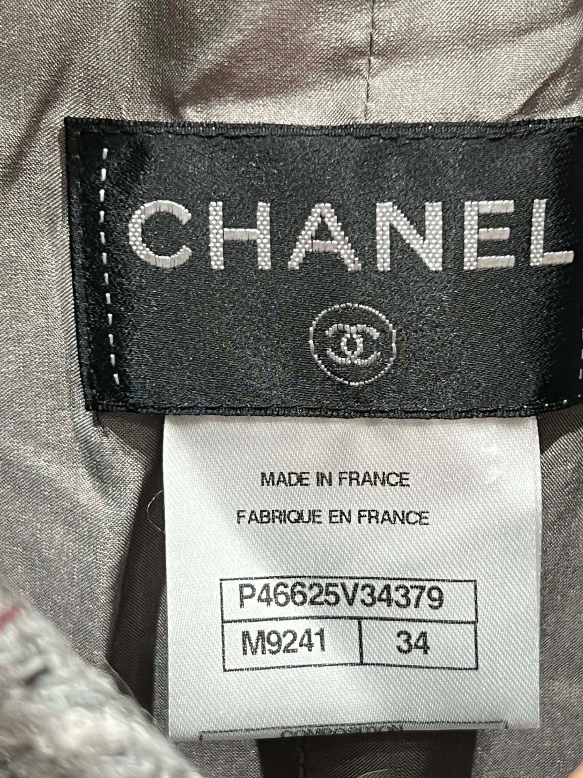 CHANEL 13 P46625V34379 JACKET シャネルジャケット 34 グレー