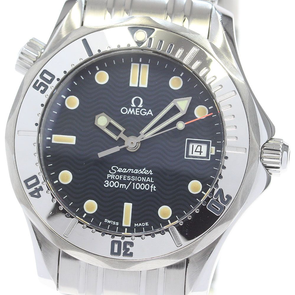 オメガ OMEGA 2562.80 シーマスター300 デイト クォーツ ボーイズ良品_863214