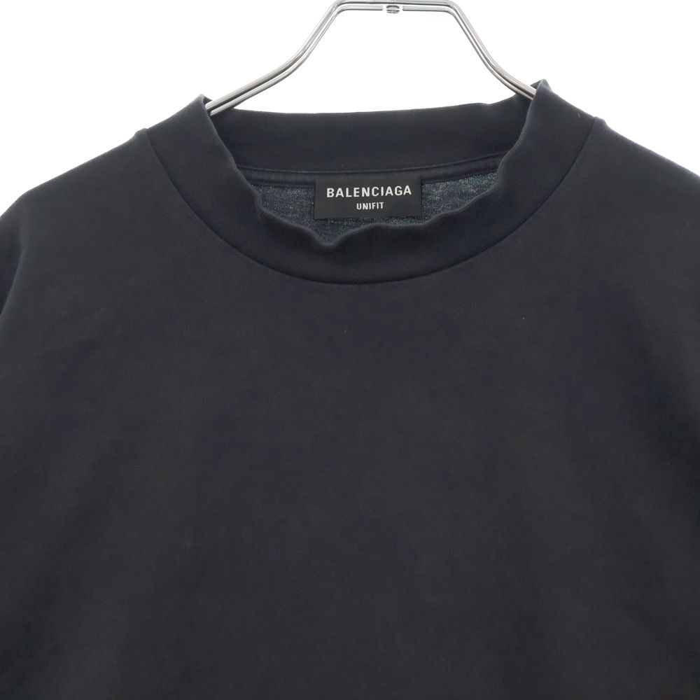 BALENCIAGA (バレンシアガ) バックラベル オーバーサイズ長袖Tシャツ 