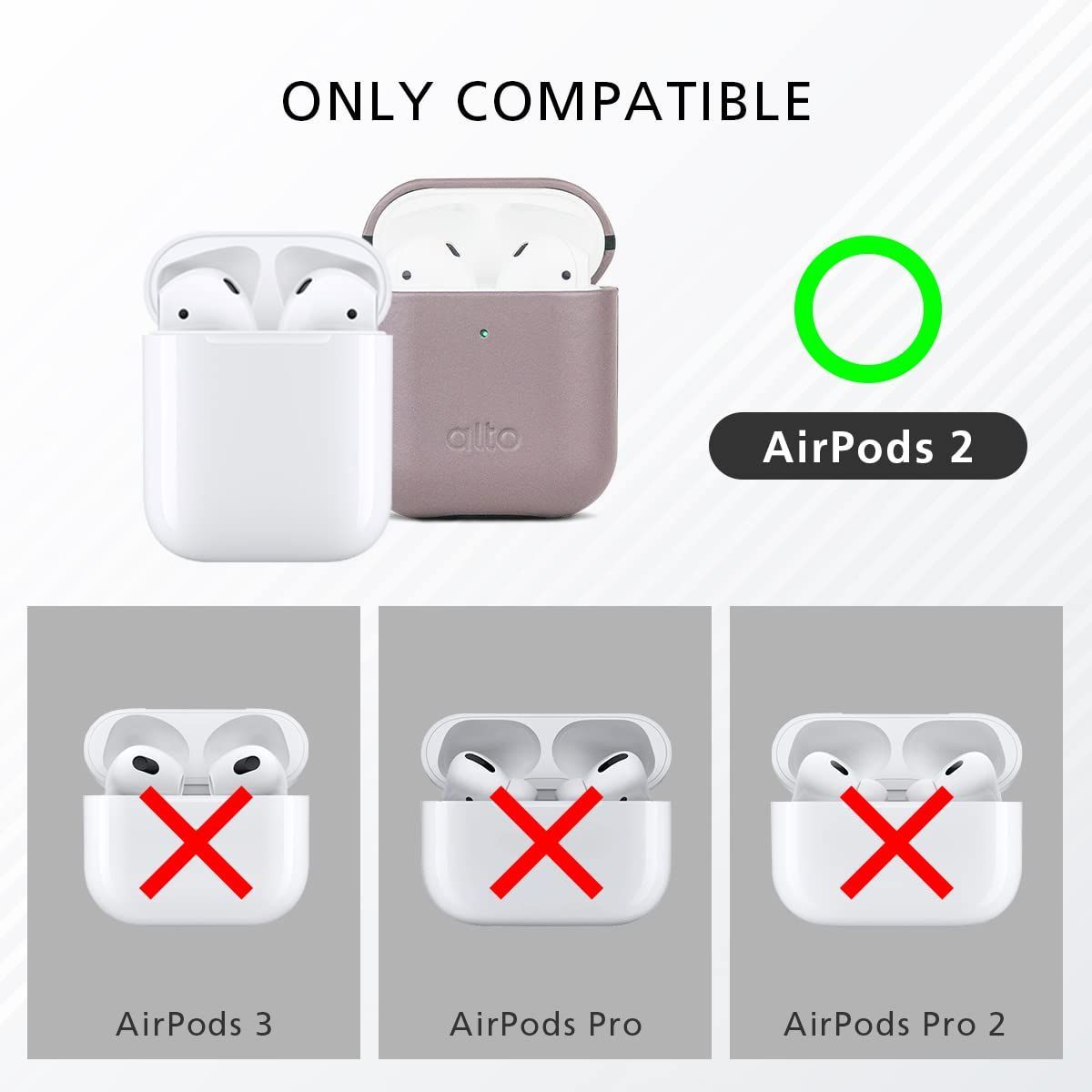 AirPods 革製保護ケース セメント - Rilassante shops - メルカリ