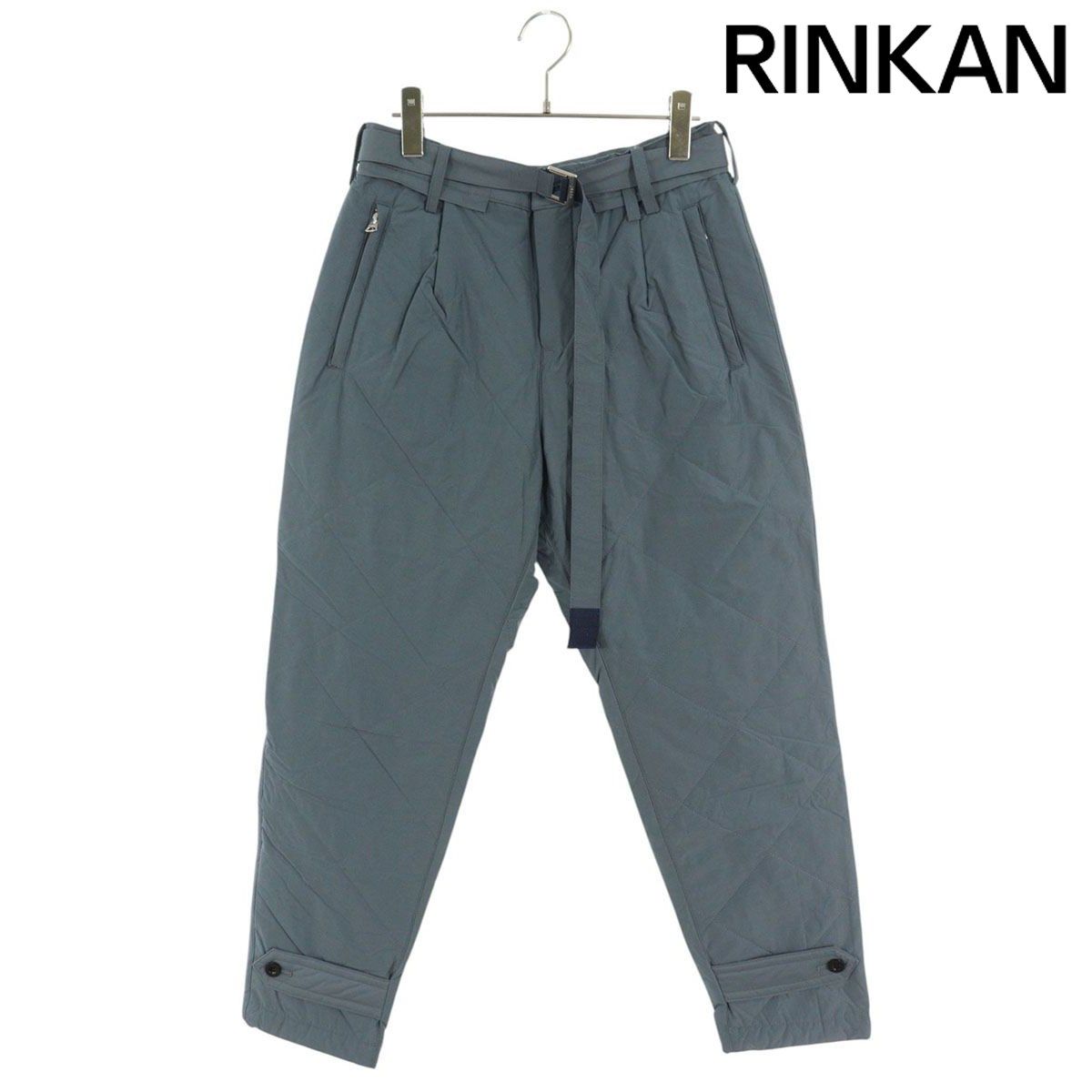 サカイ  22AW  22-02906M Quilted Pants ベルト付きキルティングロングパンツ メンズ 1 【2/27～3/18 タイムセール】