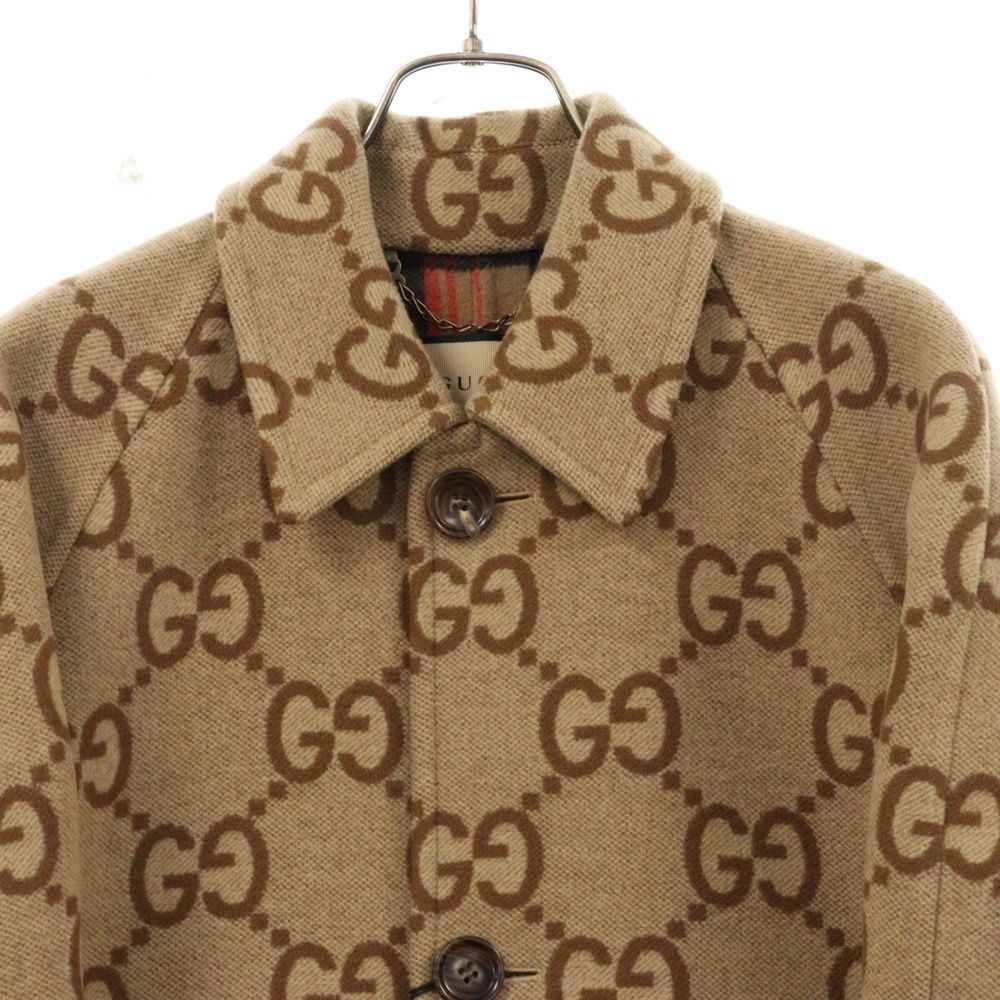 GUCCI (グッチ) 22AW Jumbo GG Canvas Wool Coat ジャンボGG