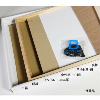 デッサン額 桜平型 ゴールド 半切545×424 アクリル