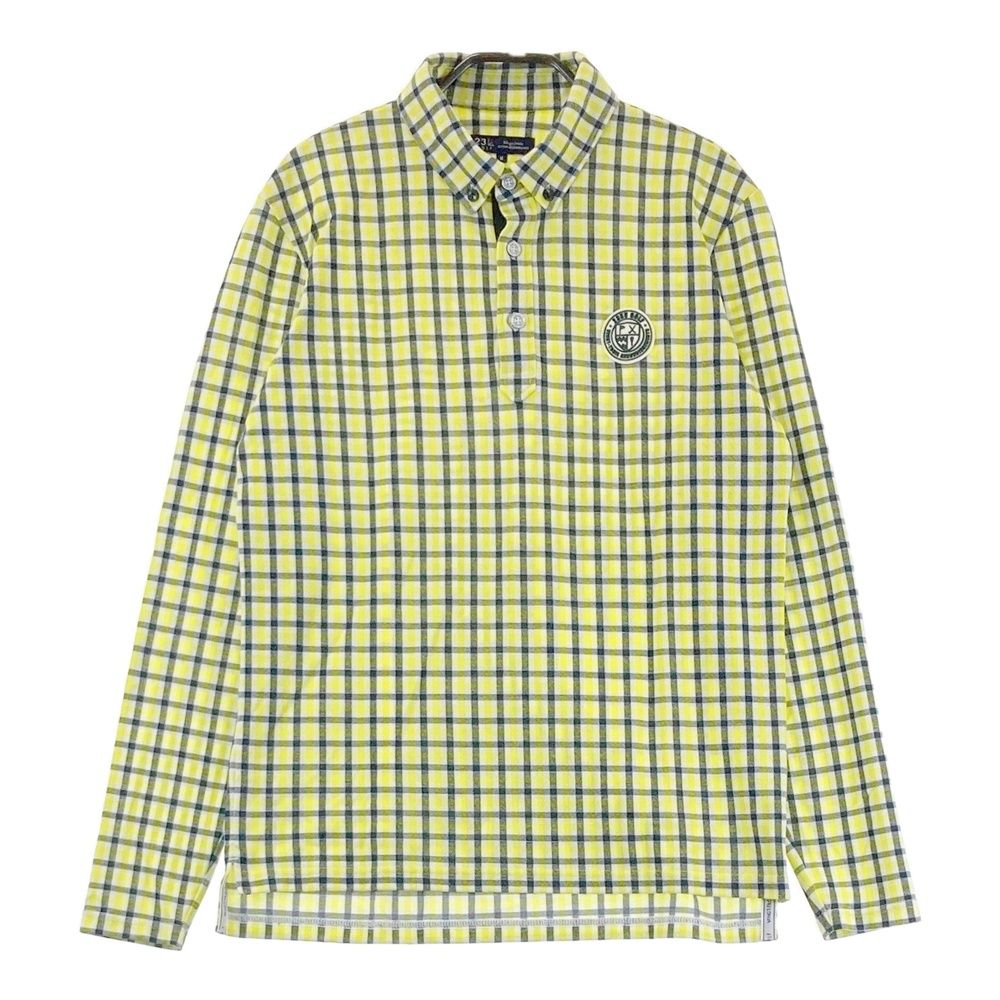 サイズ：M 23区GOLF ニジュウサンクゴルフ 長袖ポロシャツ ボタン