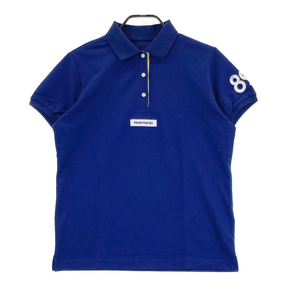 サイズ：2 PEARLY GATES パーリーゲイツ 半袖ポロシャツ ネイビー系