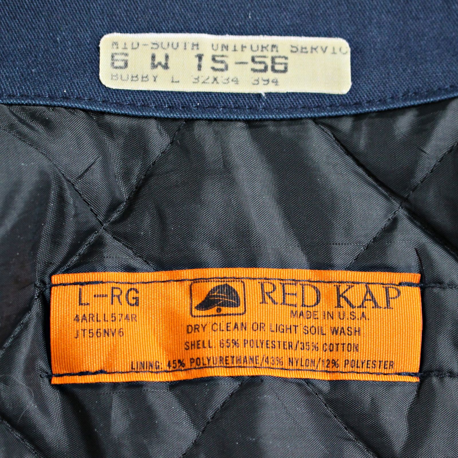 RED KAP】90s アメリカ製 中綿入り ワークジャケット TALONジッパー