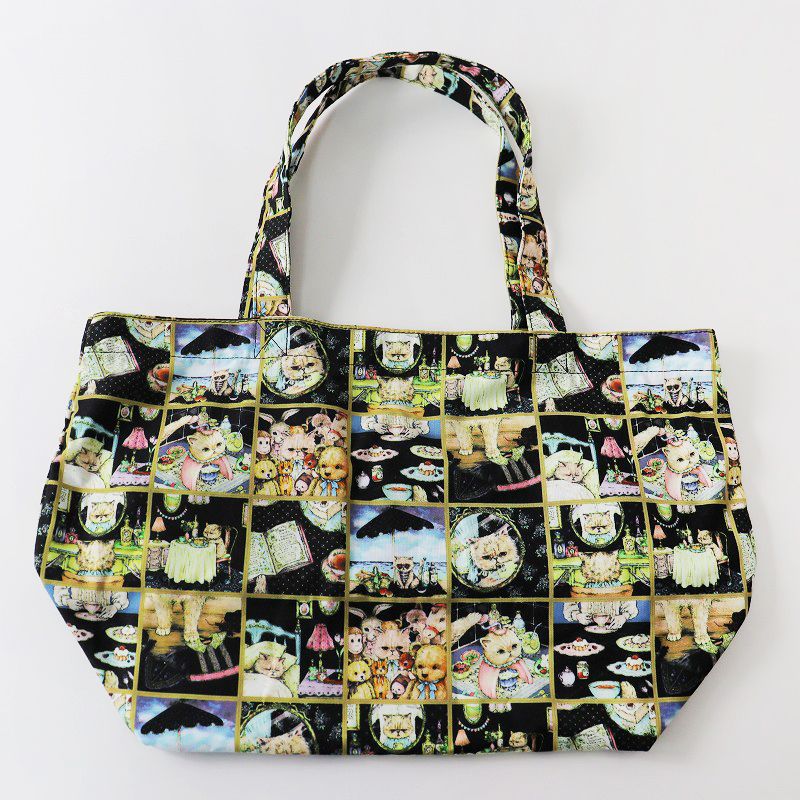 美品 ユキエモン yukiemon テキスタイルBAG スーちゃんグラム/ブラック