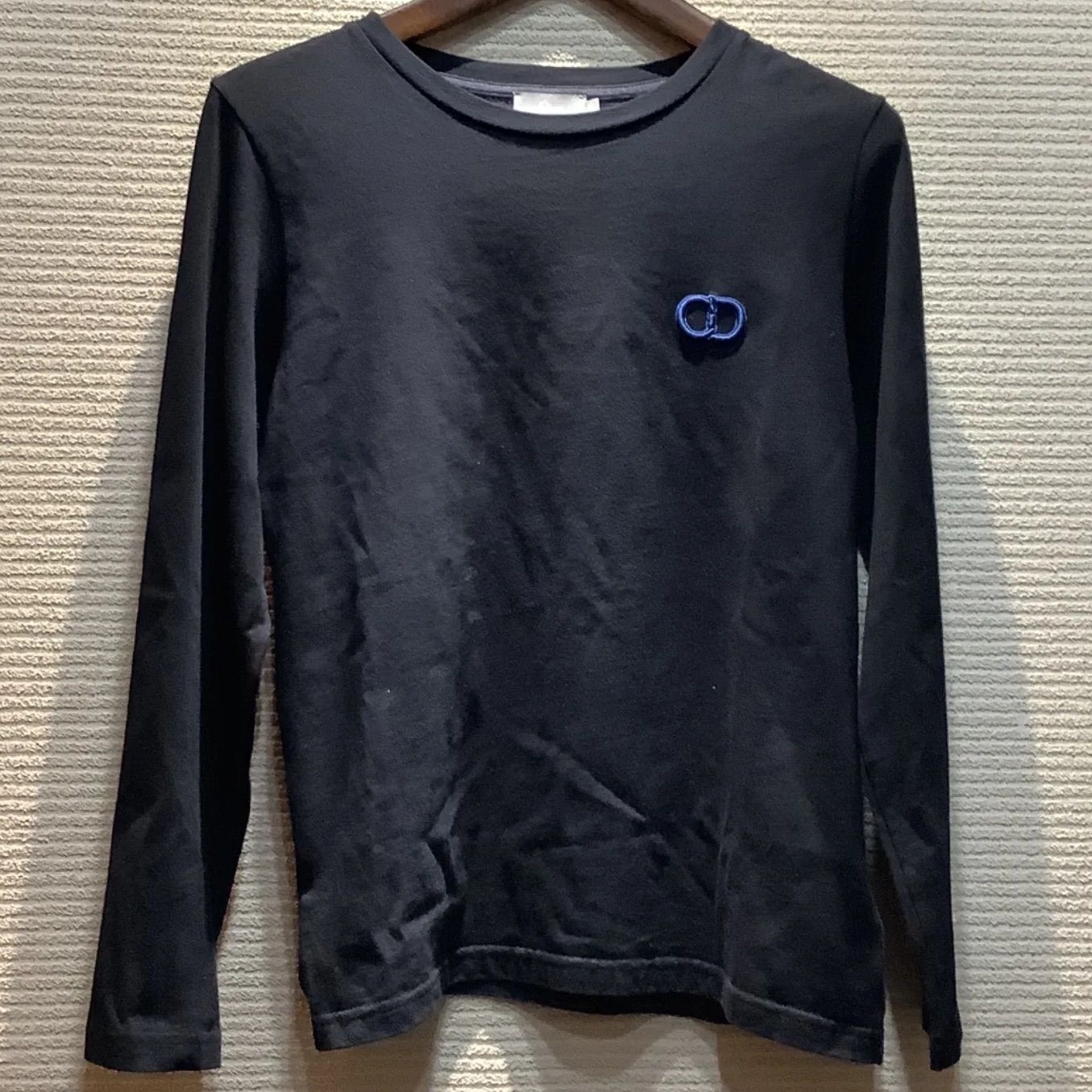 クリスチャンディオール Dior CDロゴ ロングTシャツ ネイビー ブラック