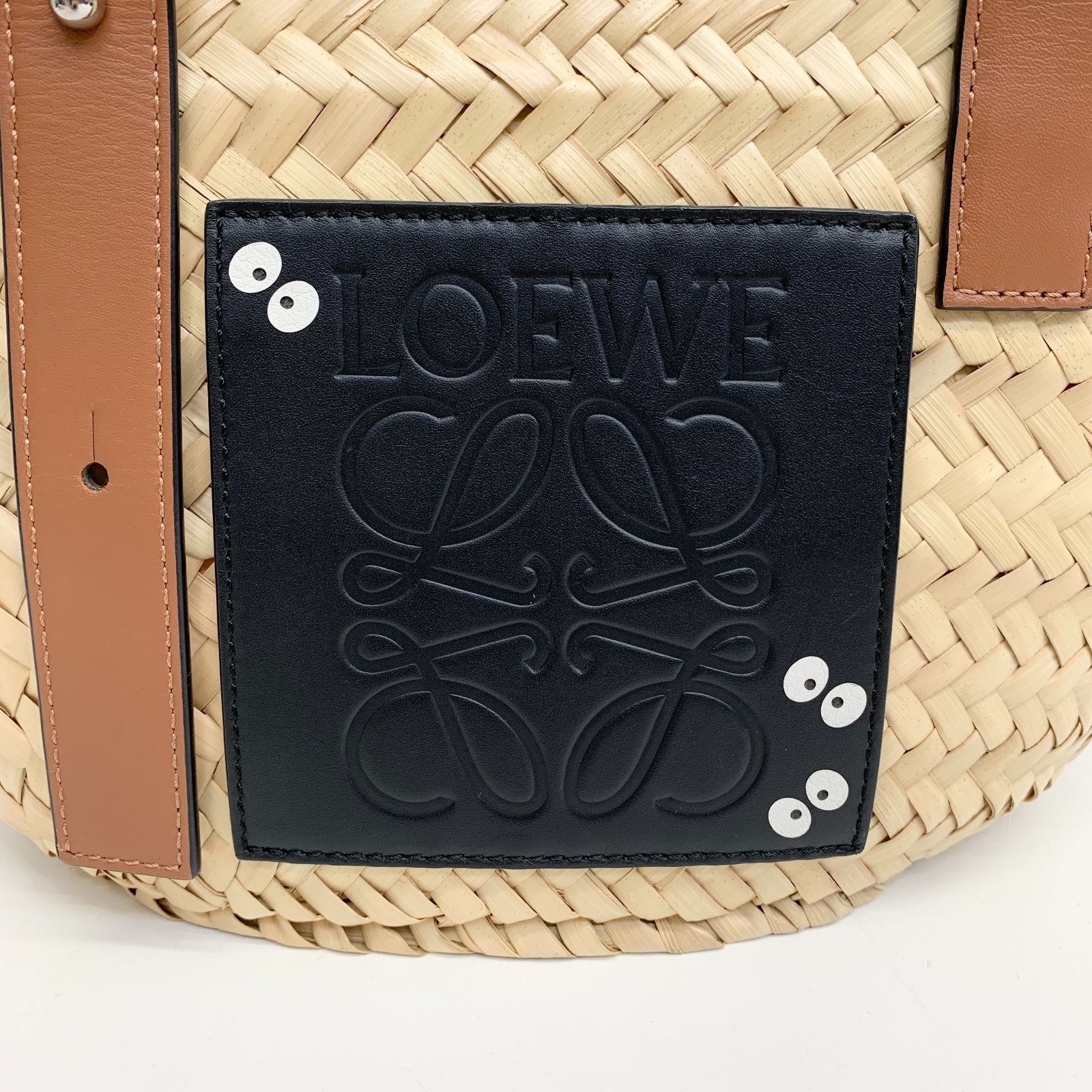LOEWE ロエベ ジブリコラボ ラフィア まっくろくろすけ カゴバック 