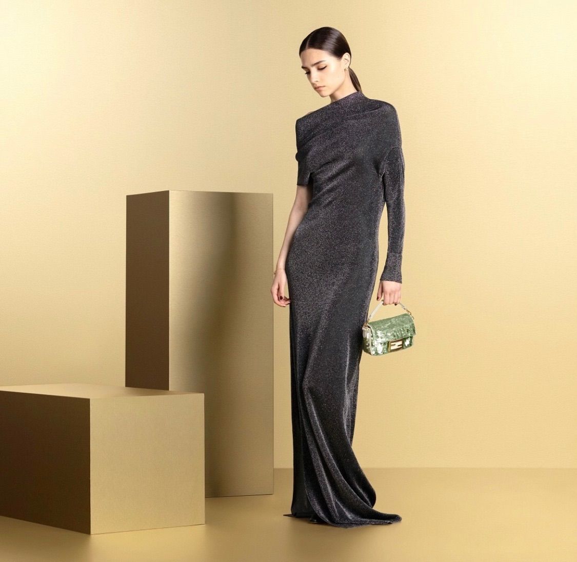 FENDI ラメ入りワンピース 2021.2.