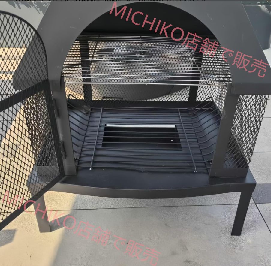 ファイヤーピットテーブル カバー付き大型焚き火台