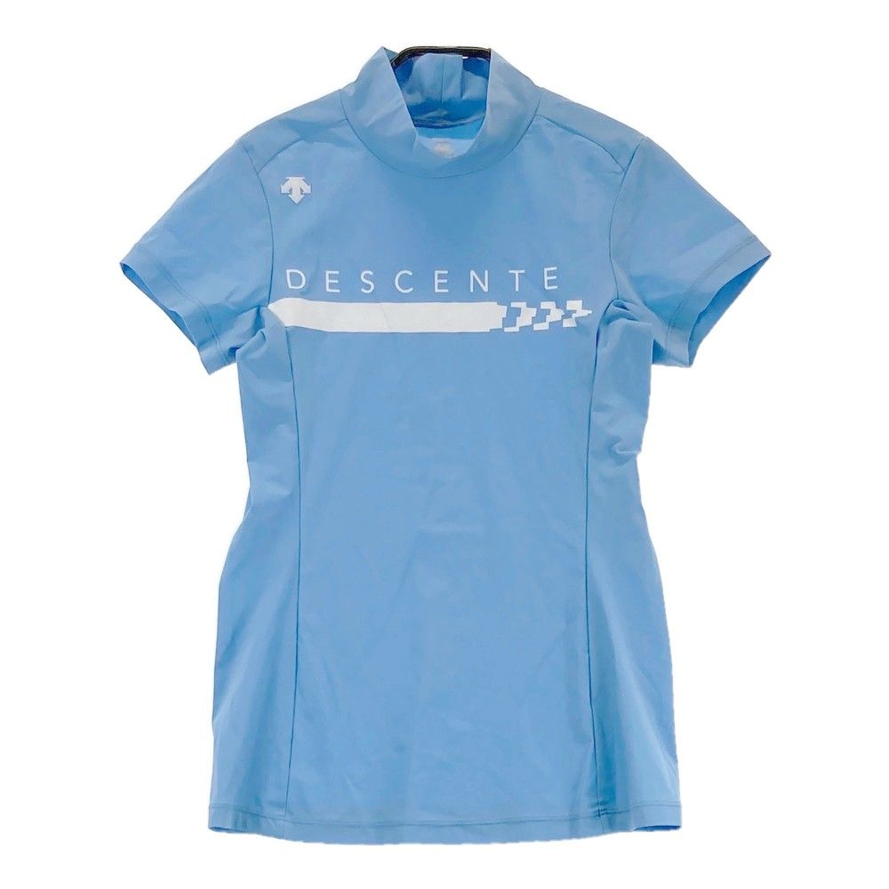 サイズ：M DESCENTE GOLF デサントゴルフ  ハイネック半袖Tシャツ  ブルー系 [240101300803]# ゴルフウェア レディース ストスト