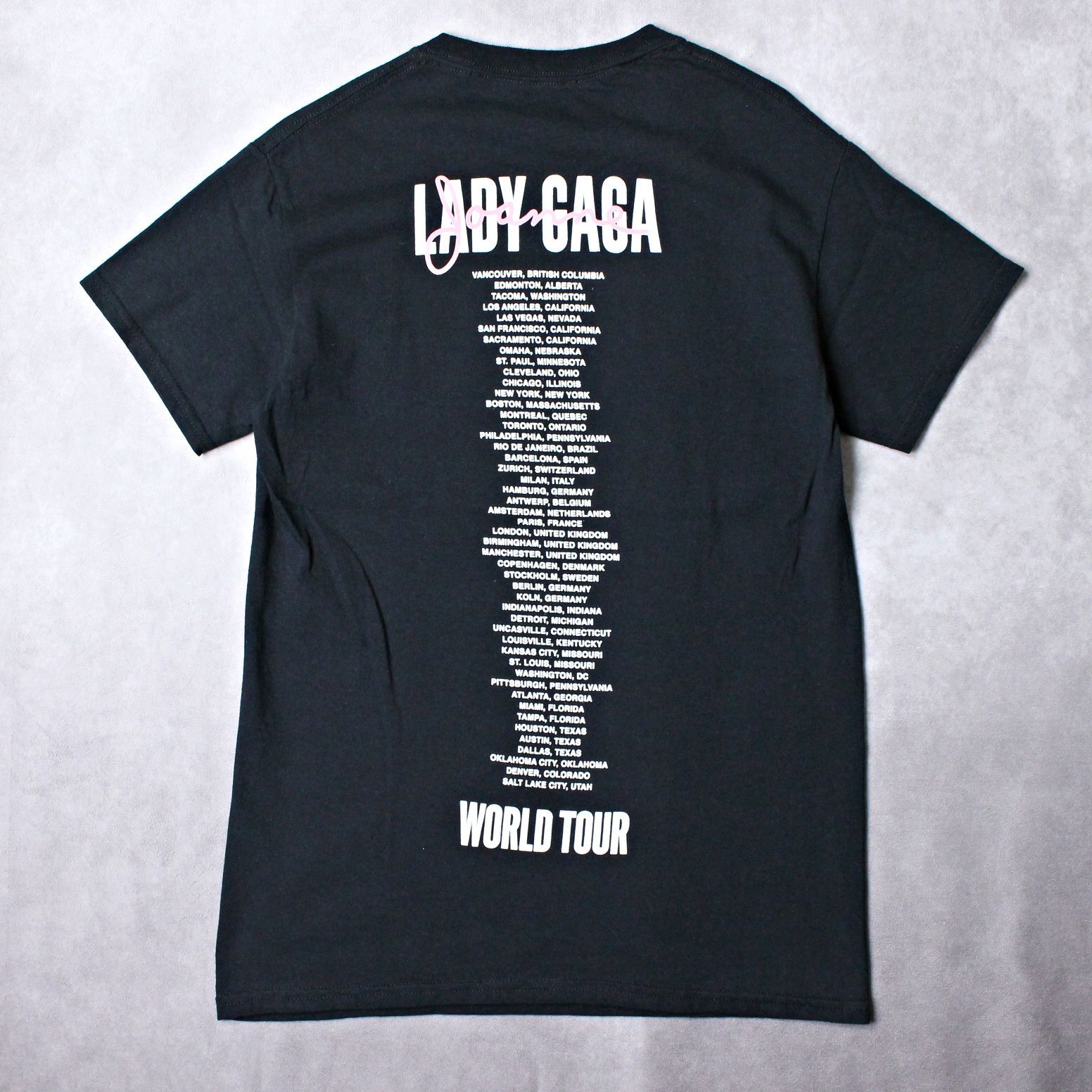 希少 レディーガガ JOANNE ワールドツアー Tシャツ ブラック Sサイズ LADY GAGA - メルカリ