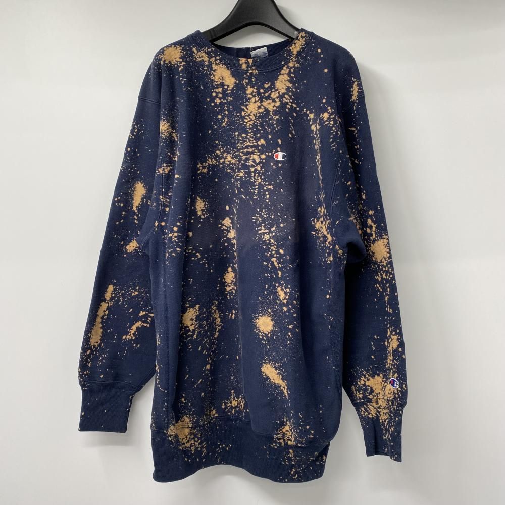 中古】90s Champion RW スウェット サイズXXL 目あり USA製 ブリーチ