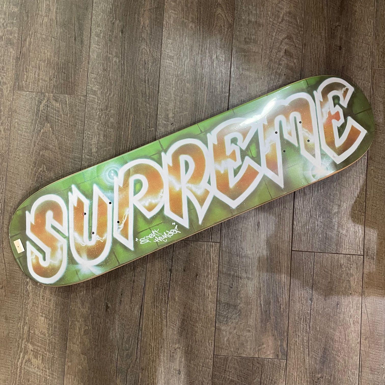 未使用品 SUPREME × Lee Quinones 18SS Lee Logo Skateboard RED