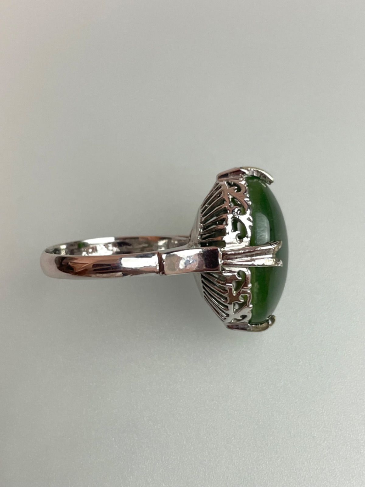 【レア】ヴィンテージ✨️翡翠 14K リング K18 Water ripple 翡翠 リング | SAICHI JEWELRY