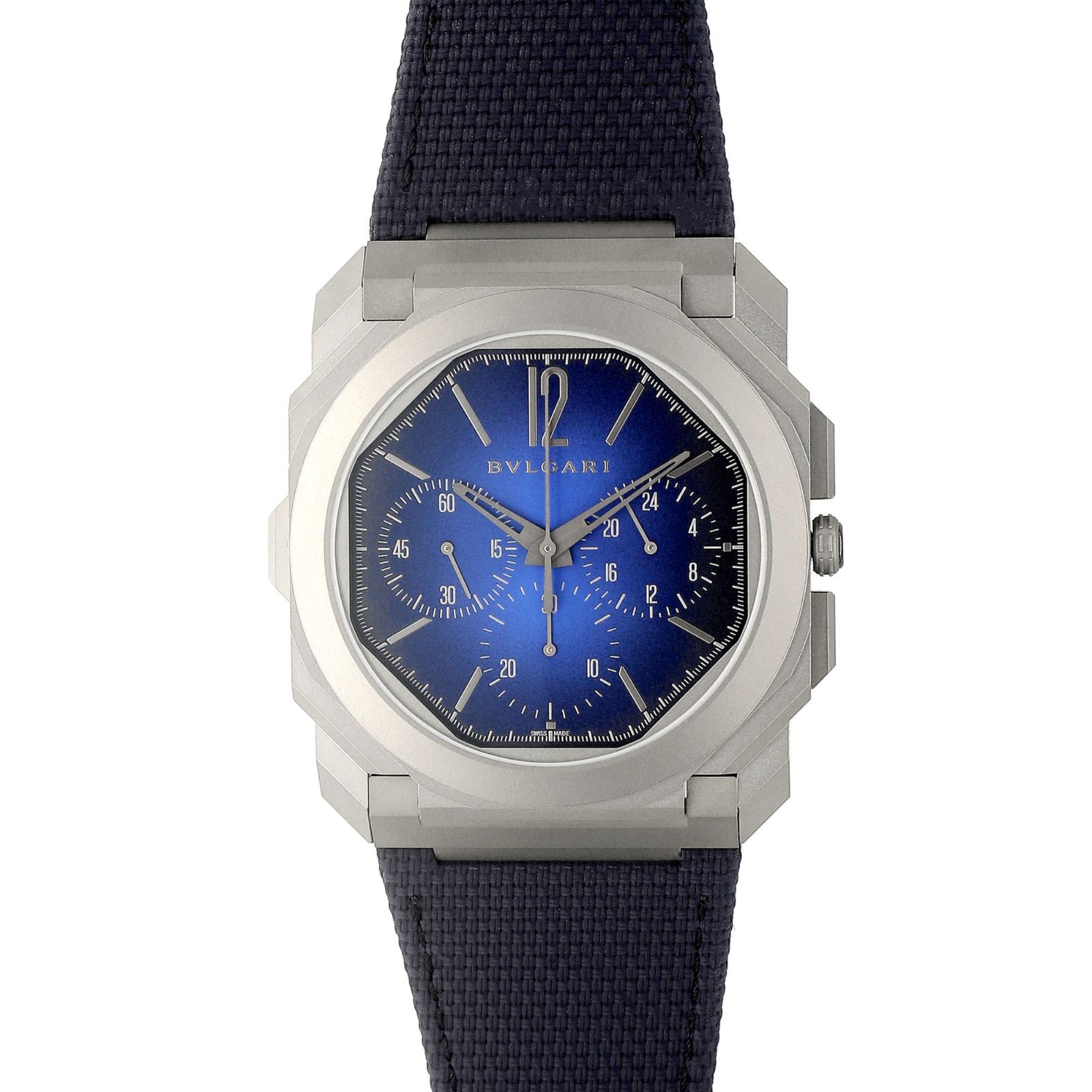 BVLGARI ラバーベルト クロノグラフ 時計