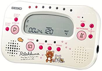 【-非常に良い】 SEIKO セイコー チューナー&メトロノーム ストップウォッチ付 リラックマ ホワイト STH100RKW