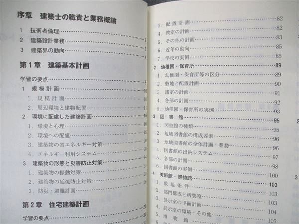 UP05-093 日建学院 1級建築士 学科 受験テキスト/問題解説集 学科I~V