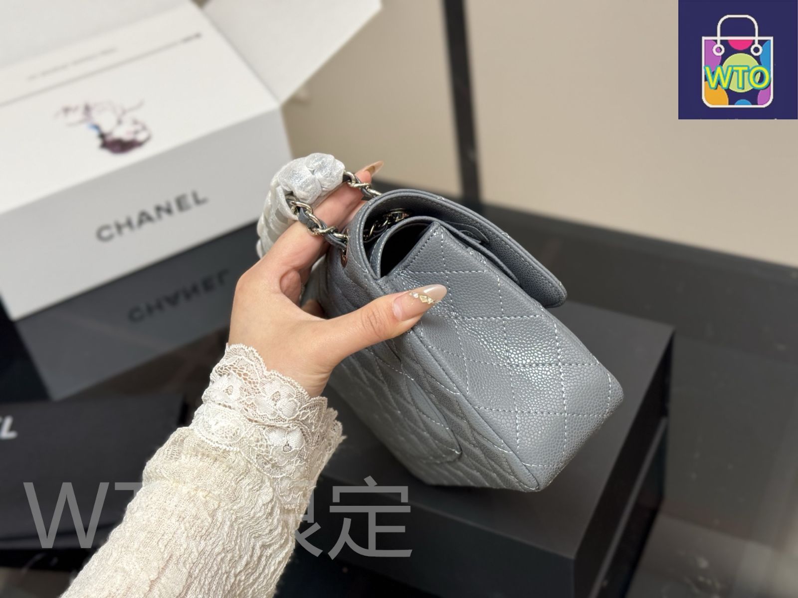 メルは他の方入札できませんシャネル飛行機からキャンパスバッグ 明日着 カード&小銭も入る キーケース キャビアxG金具 CHANEL
