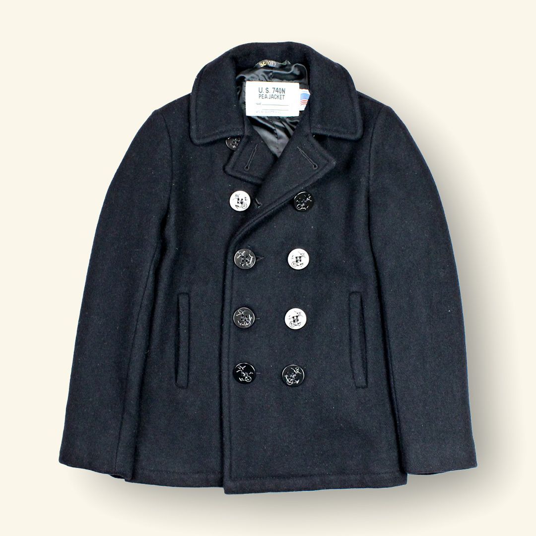 USA製 SCHOTT ショット 742SB ボーイズサイズ 14 ピーコート ネイビー 
